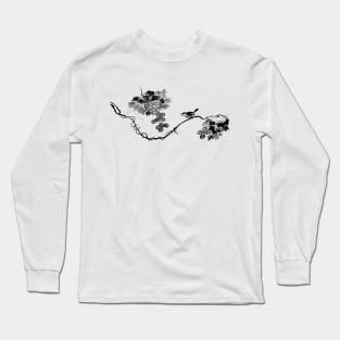 Bird Painting Long Sleeve T-Shirt